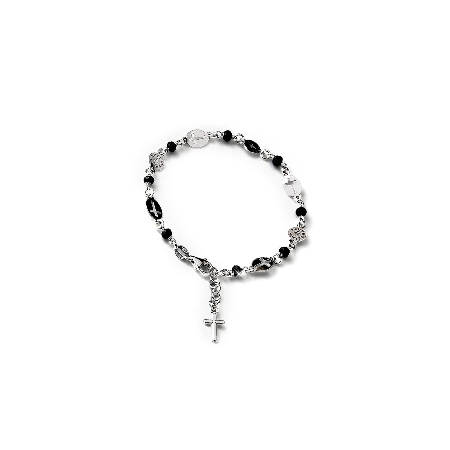 Bracelet in Rhodium/Silver 925 with crystal