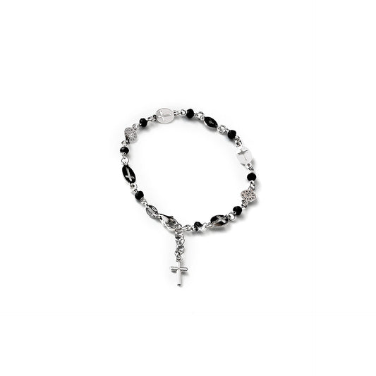 Bracciale in Rodio/Argento 925 con cristallo
