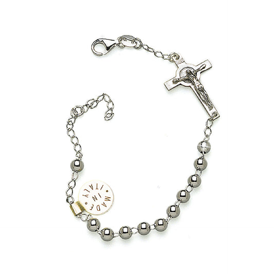 Bracciale in Rodio/Argento 925 ø mm5 Misura: 8 pollici