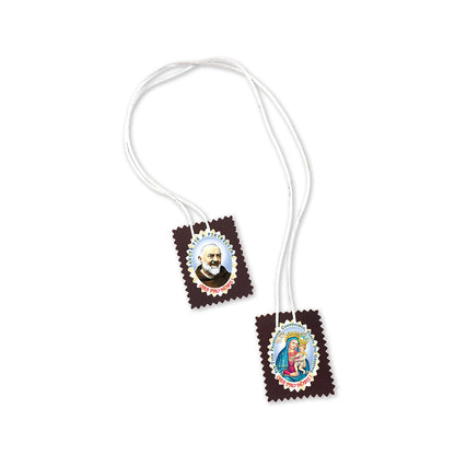 Saint Padre Pio's Scapular 2.5 inch x 2 inch