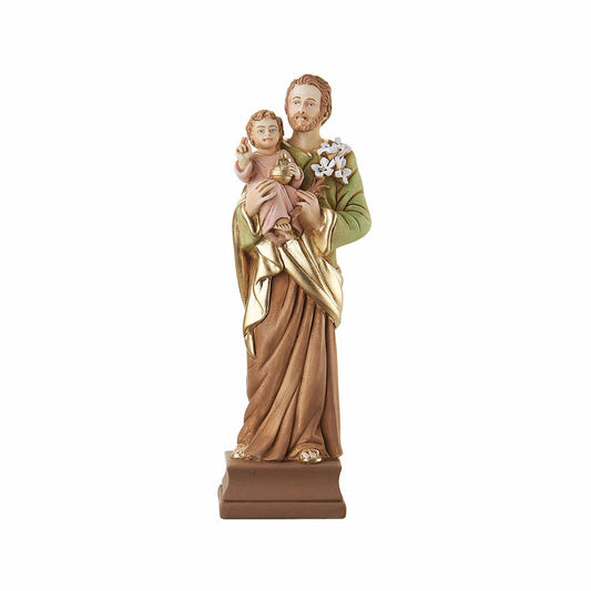 Estatua de San José de resina de 7,8 pulgadas