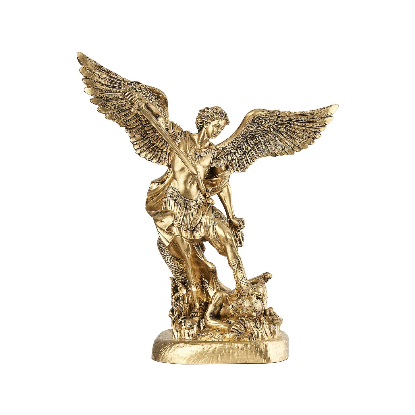 Statue Saint Michael Archangel Resin 15.5 Inches