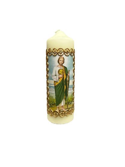Vela Devocional de San Judas Tadeo – 6.5 x 2 pulgadas