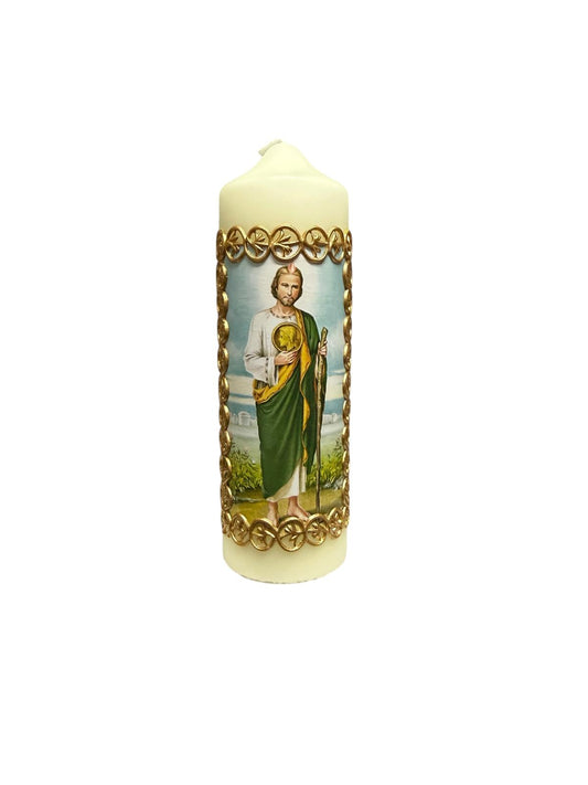 Vela Devocional de San Judas Tadeo – 6.5 x 2 pulgadas