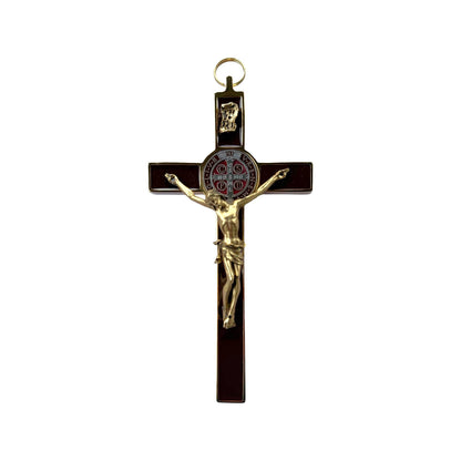 Claudio Cipolletti wall crucifix with gold-tone corpus
