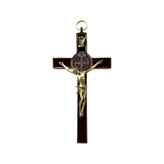 Claudio Cipolletti wall crucifix with gold-tone corpus