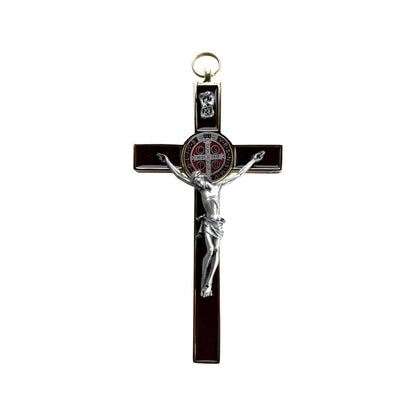 Claudio Cipolletti wall crucifix with silver-tone corpus