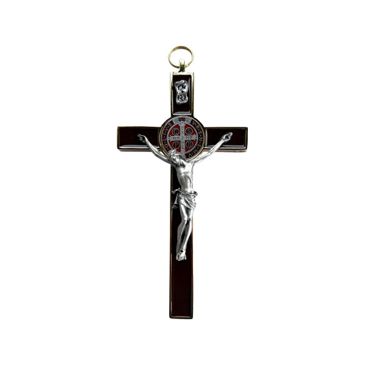 Claudio Cipolletti wall crucifix with silver-tone corpus