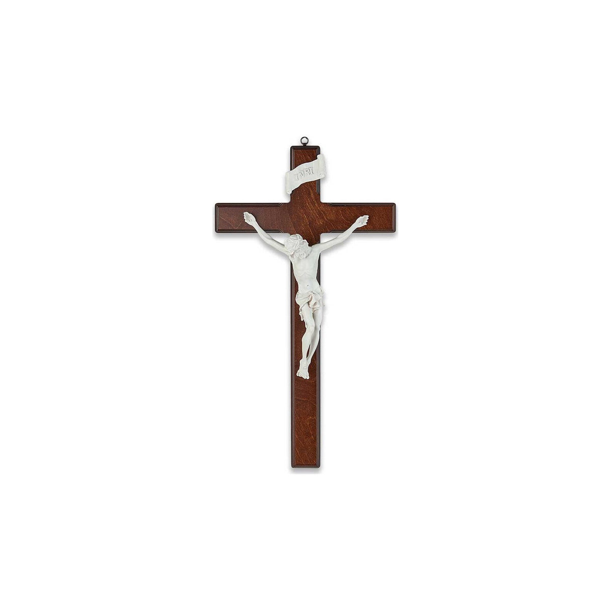 Large glow-in-the-dark birch wood crucifix