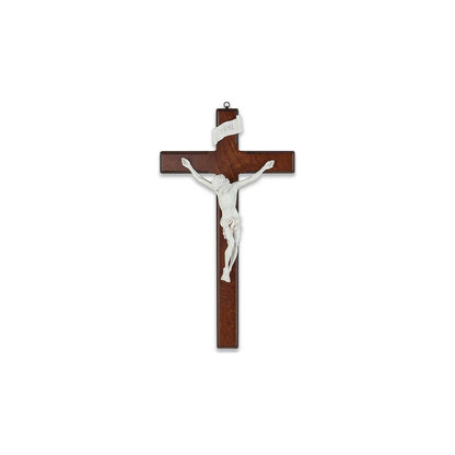 Large glow-in-the-dark birch wood crucifix