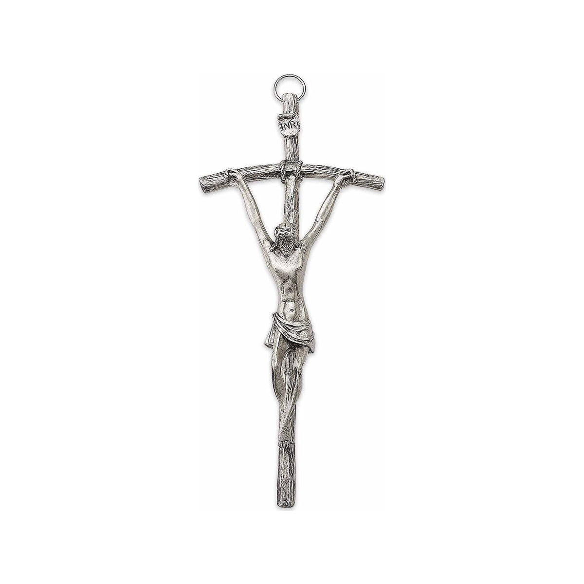 Pastoral Italian metal wall crucifix