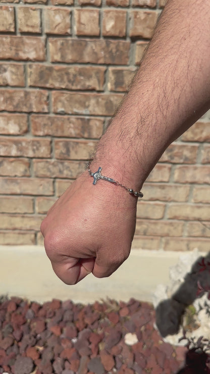 Bracciale in Rodio/Argento 925 ø mm5 Misura: 8 pollici