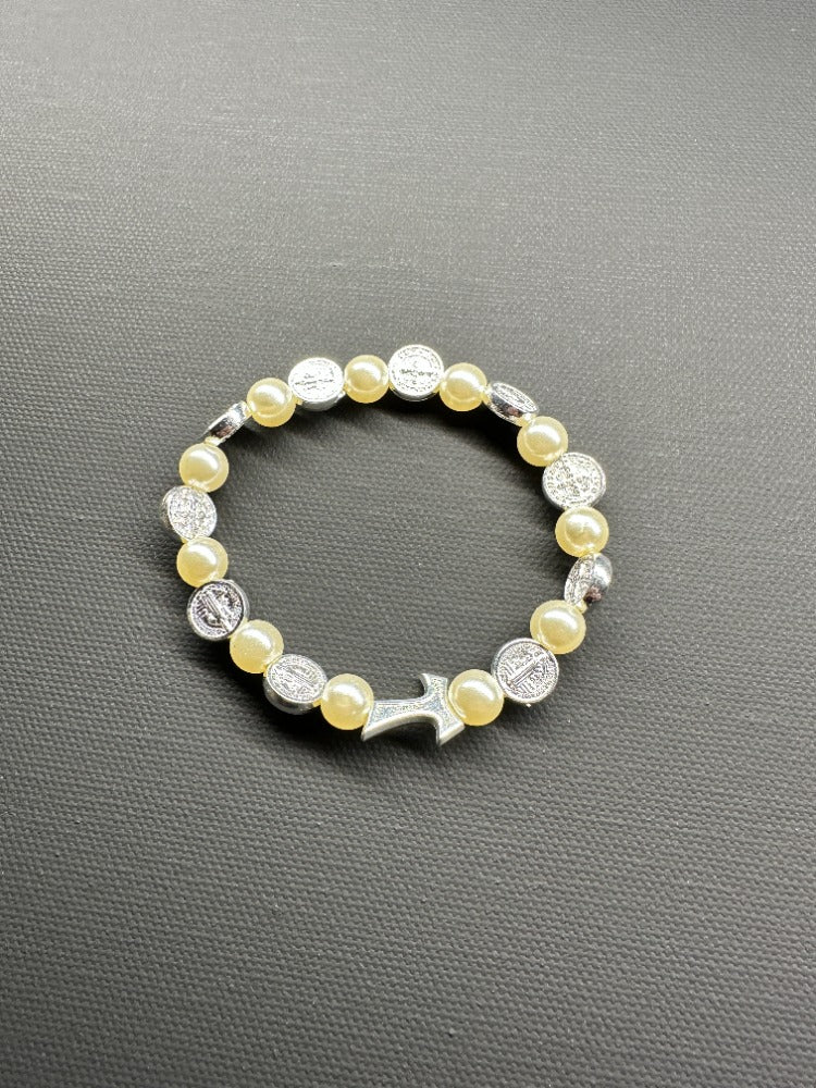 Rosary Bracelet Saint Benedict Grain 8 mm