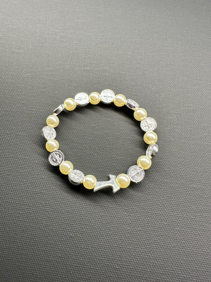 Rosary Bracelet Saint Benedict Grain 8 mm