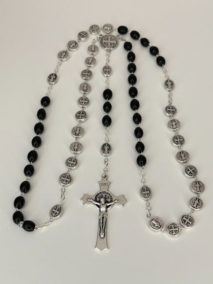 Saint Benedict Rosary Black/Metal