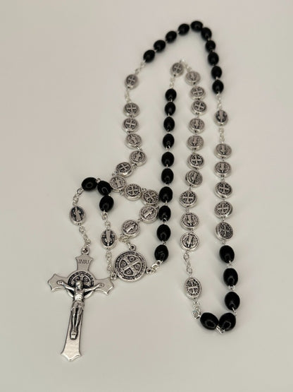 Saint Benedict Rosary Black/Metal