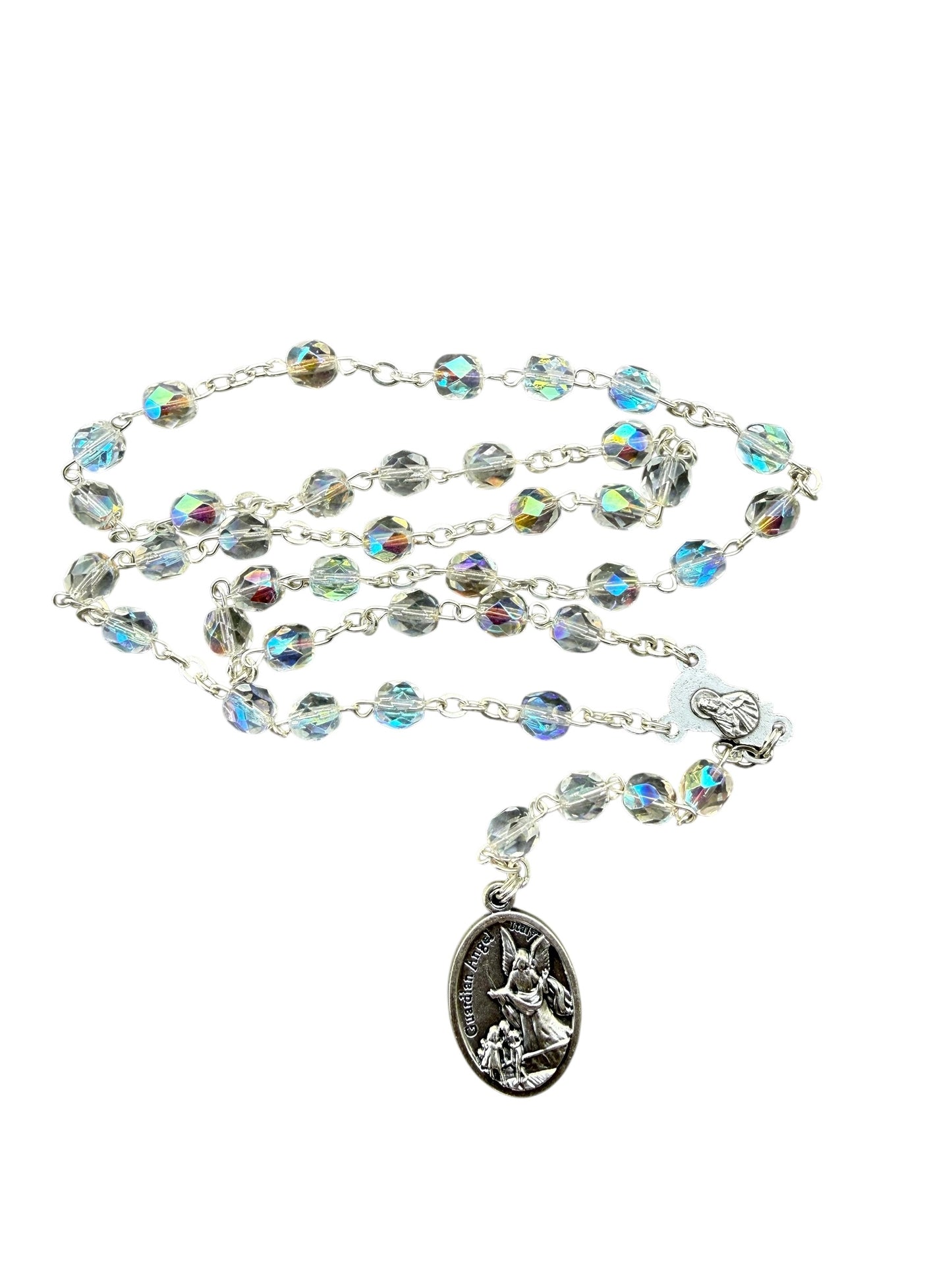 Rosario devocional de San Miguel Arcángel con estuche metálico