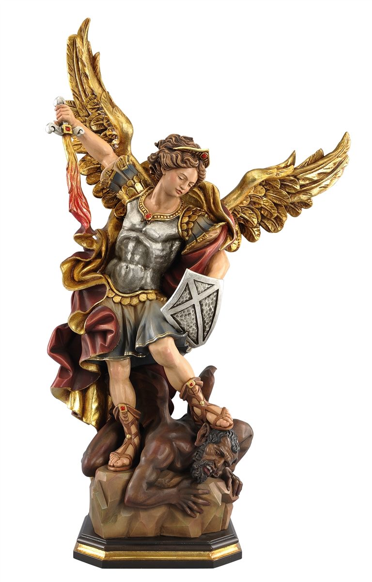 Estatua de madera de San Miguel Arcángel – 23 cm (PEMA, Italia)